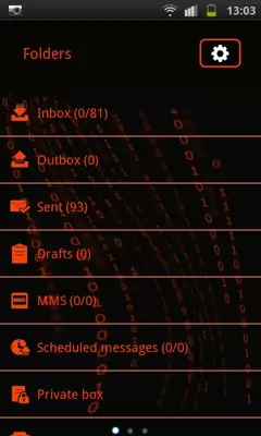 Orange Tech sms android App screenshot 1